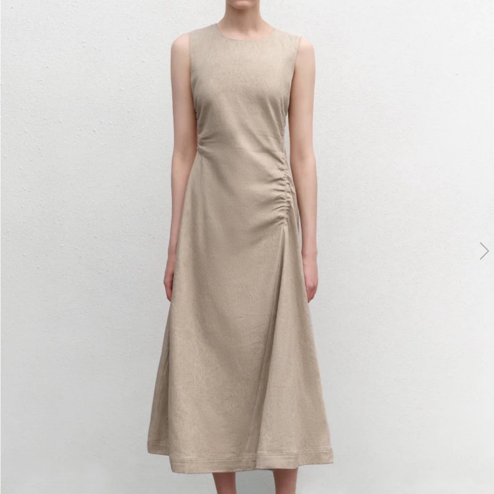Linen and cotton dress.